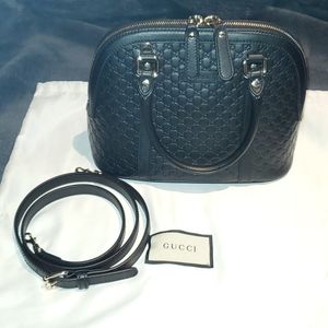 GUCCI Microguccissima Mini Dome Bag Black